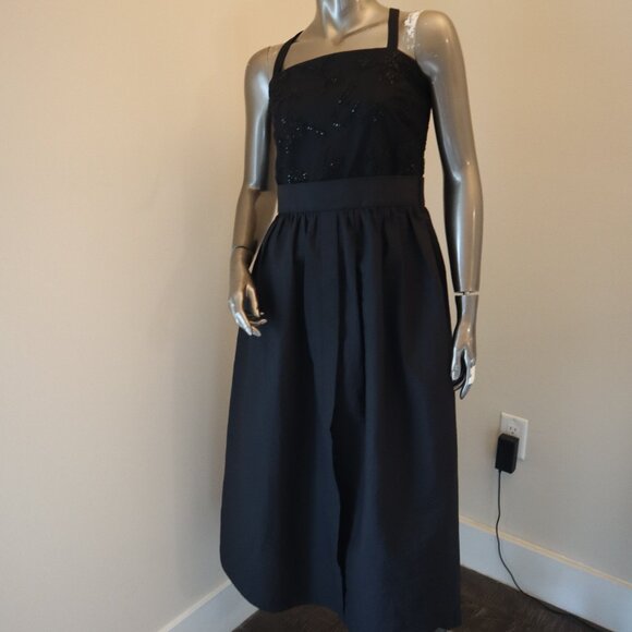 Brunello Cucinelli Black Dress Sleeveless Sequin Beaded Size Medium New Tag - Picture 2 of 11